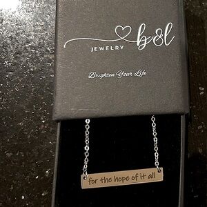 “For the hope of it all” Taylor Swift NEW Custom Necklace • 20” + 4” extender